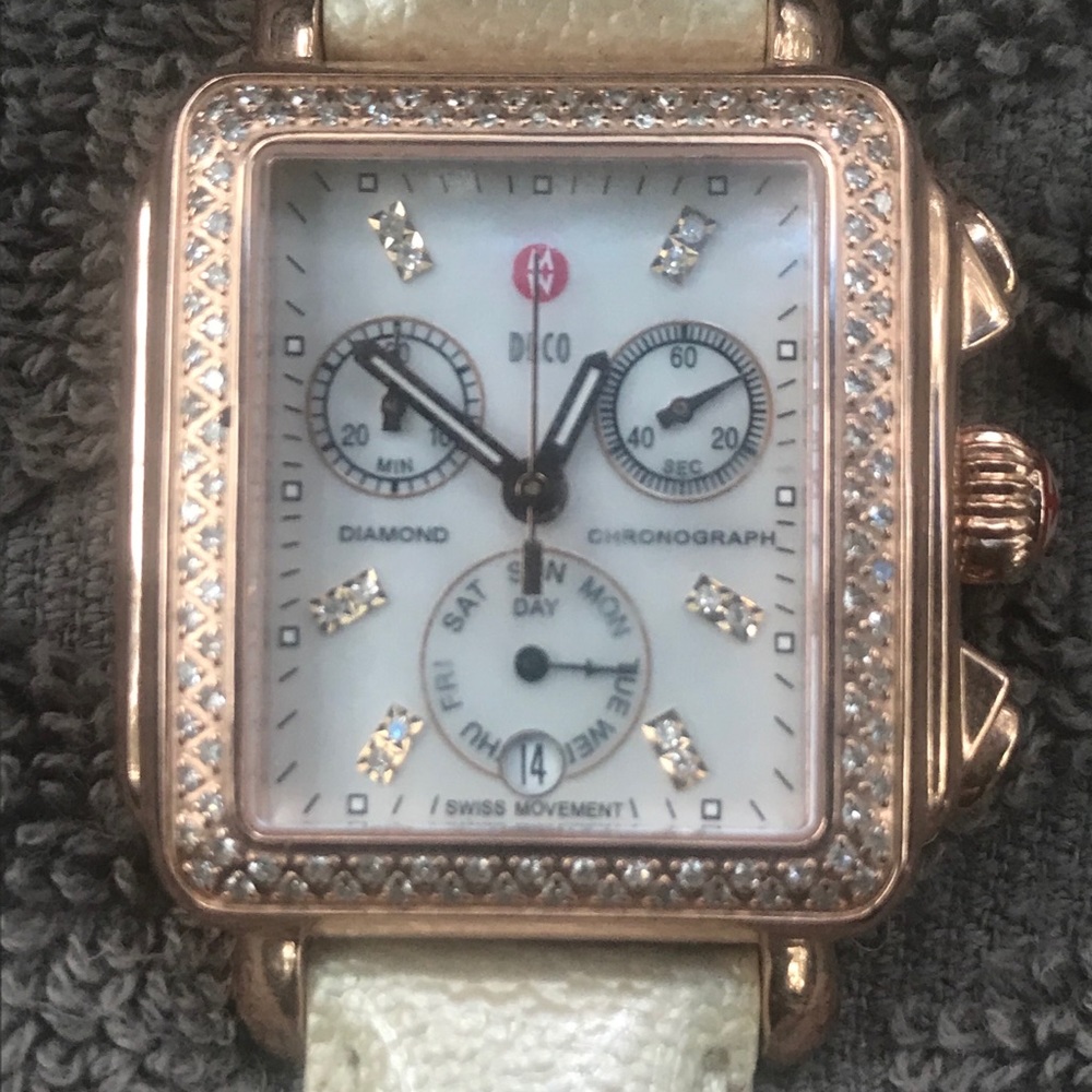 Signature Deco Rose Gold Diamond, Diamond Dial